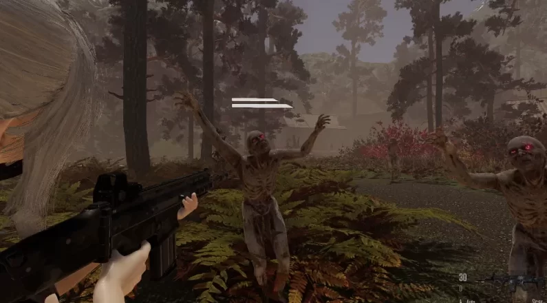 【枪战射击FPS//战败H/异种X/换装】怒光尸潮0.7a_full外挂汉化版/Too Much Light【11G】-小白资源网