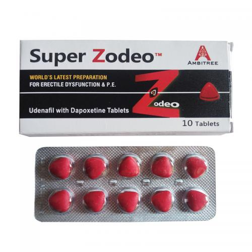 印度红水鬼 乌地那非双效片 Super Zodeo Udenafil with Dapoxetine Tablets-小白资源网