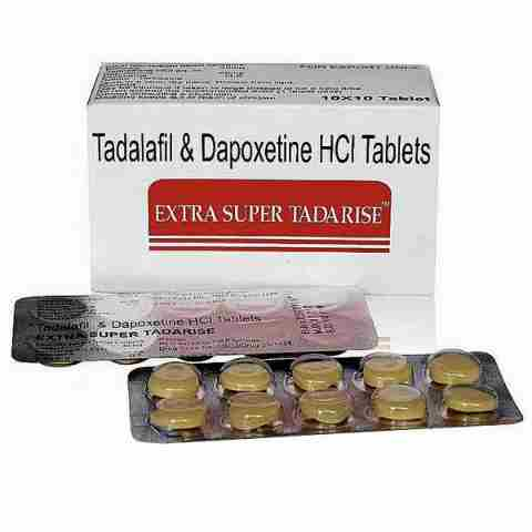 印度超级希爱力双效片Tadalafil ＆ Dapoxetine HCI Extra super tadarise Sunrise超希10粒 100粒-小白资源网